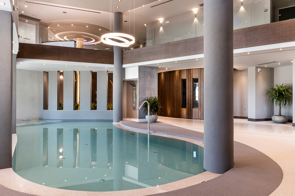 indoor pool at cretan dream resort