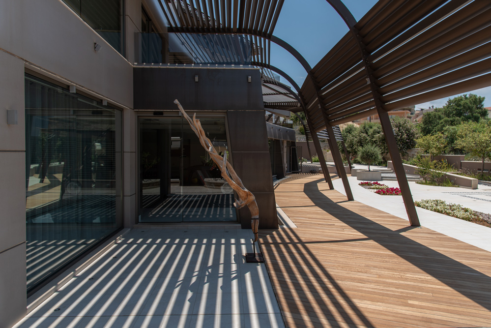 Outdoor walkway at Cretan Dream Resort