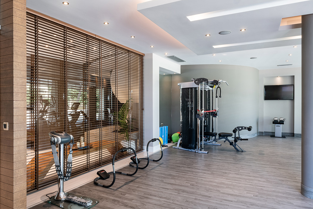 Hotel's gym interior