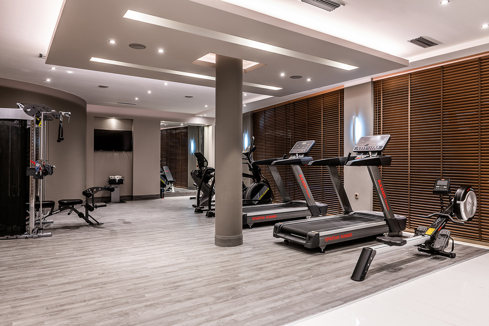 Hotel's gym interior